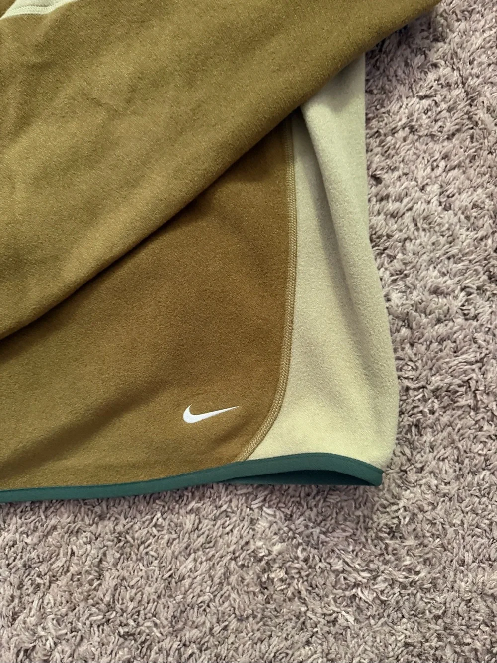 Nike ACG Wolf Tree Polartec Full Zip Fleece Jacket Olive Flak IF0964-368X- Large